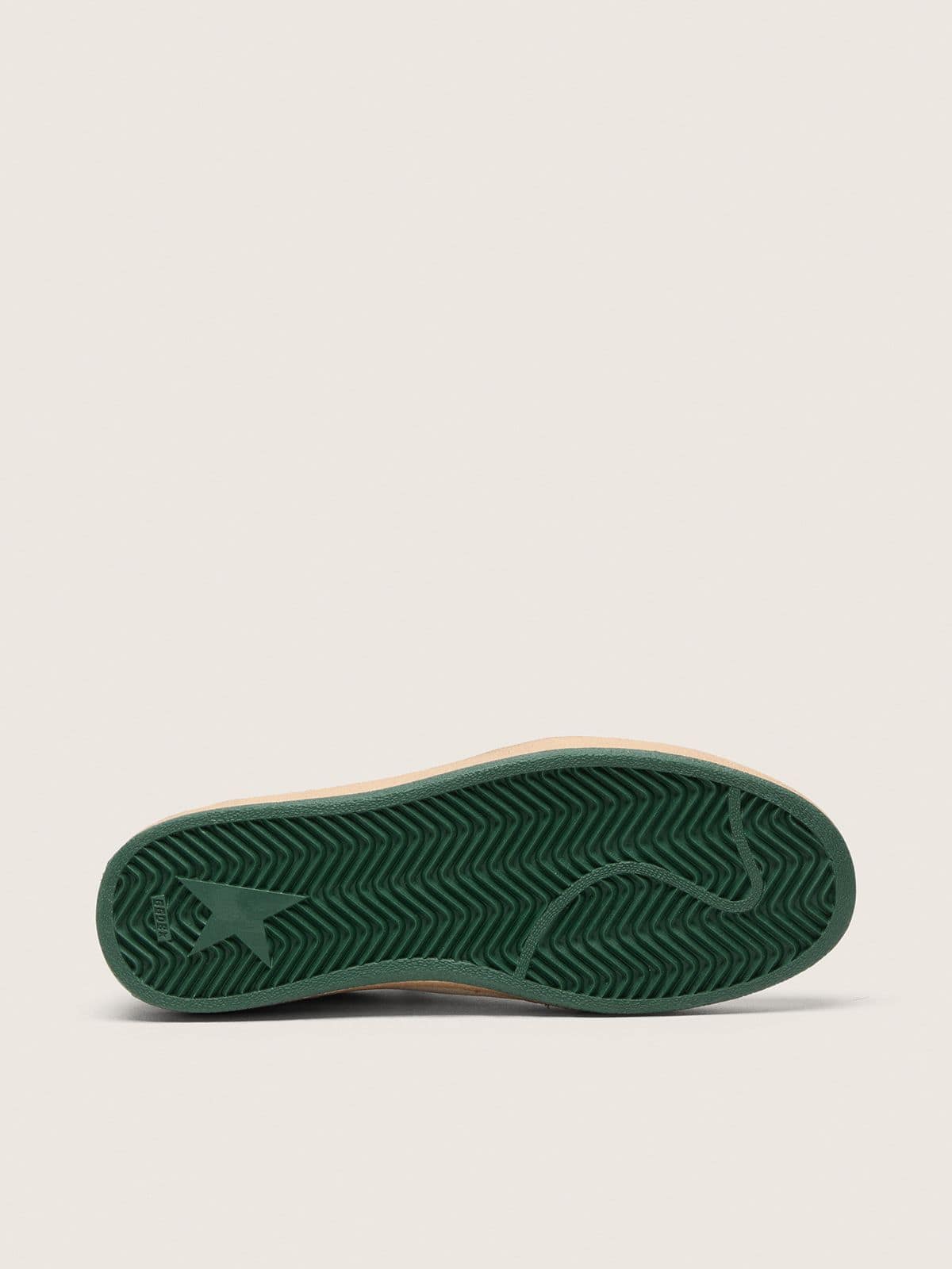 Ball Star Wishes pour homme en cuir nappa blanc avec étoile et contrefort en cuir vert