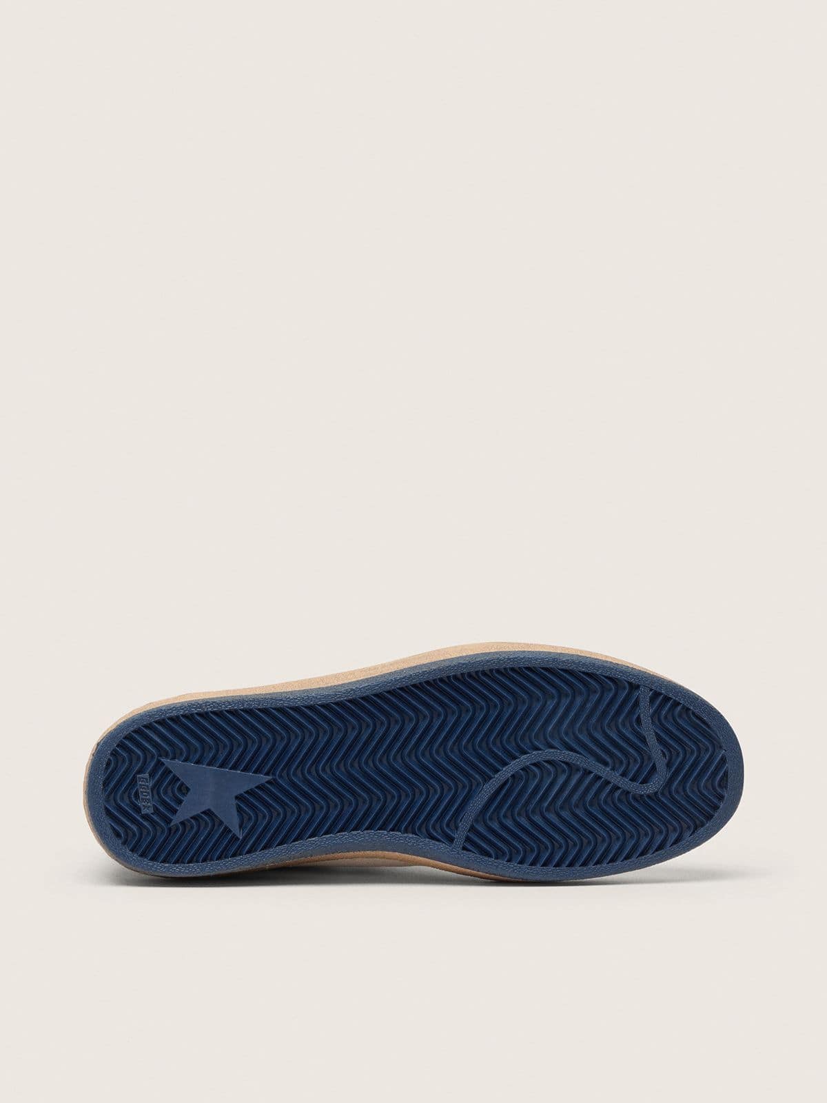 Ball Star Wishes pour homme en cuir nappa blanc avec étoile et contrefort bleuet