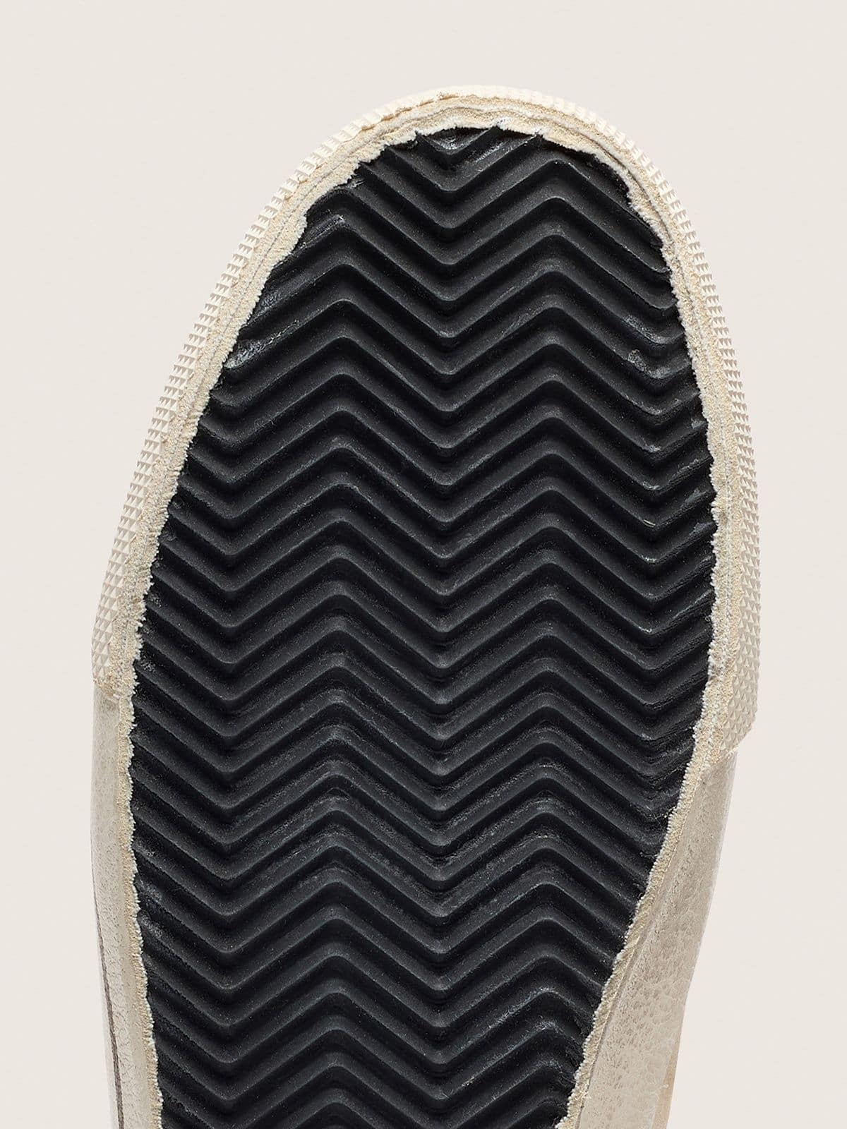 Super-Star LTD pour homme en cuir velours avec étoile en cuir marron et contrefort en cuir lamé