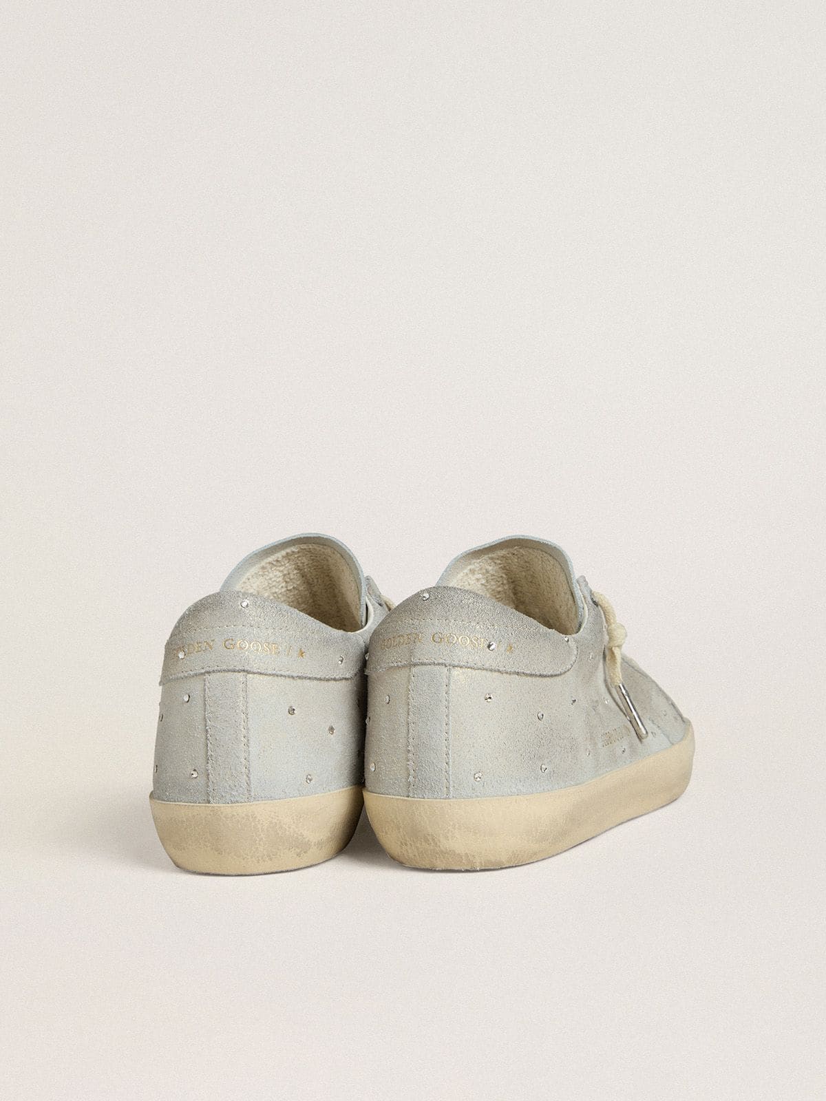 Super-Star LTD pour femme en daim platine et cristaux Swarovski avec étoile en daim platine