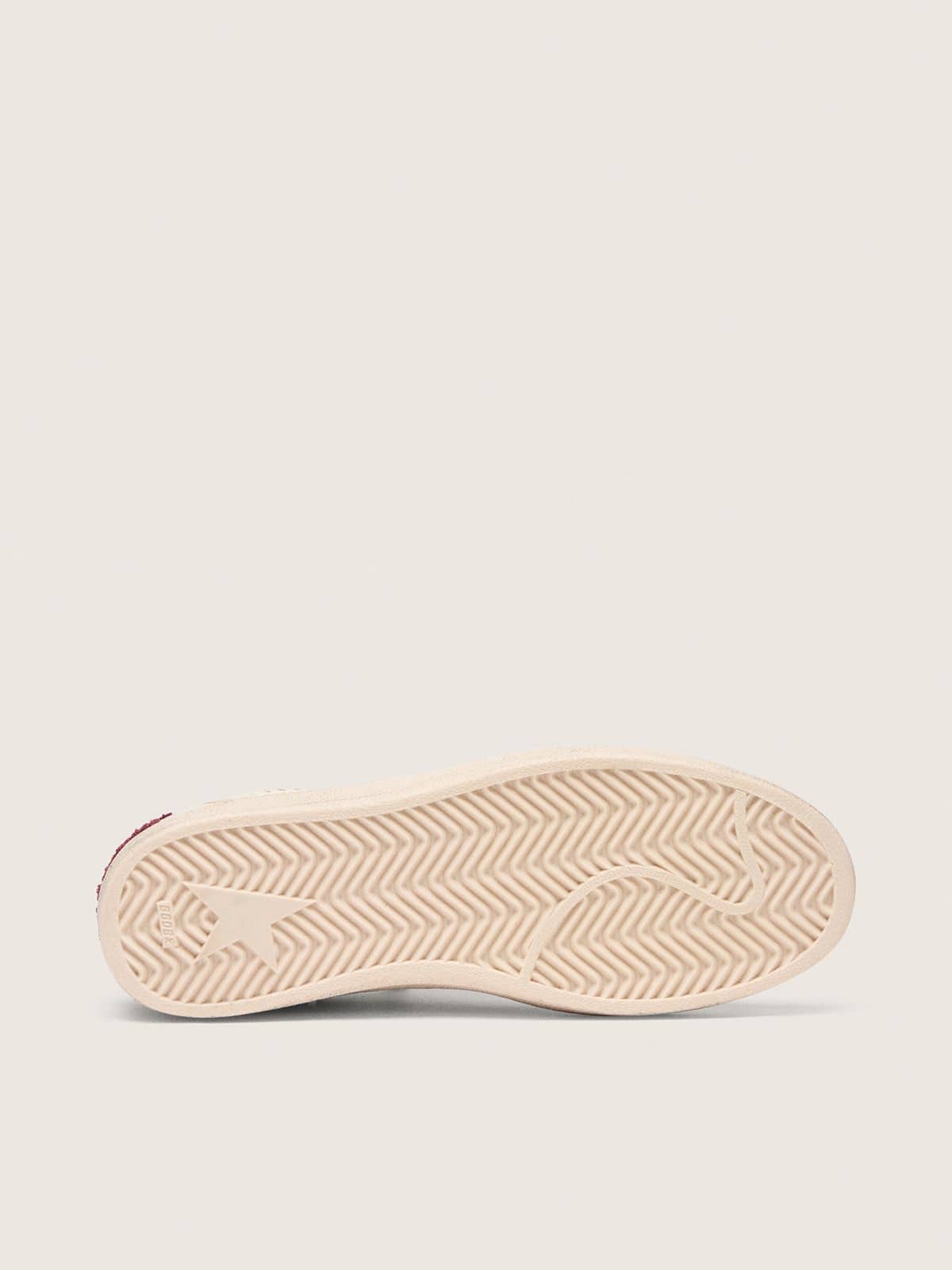 Ball Star LTD pour femme en cuir nappa avec étoile en cuir et contrefort en daim argenté