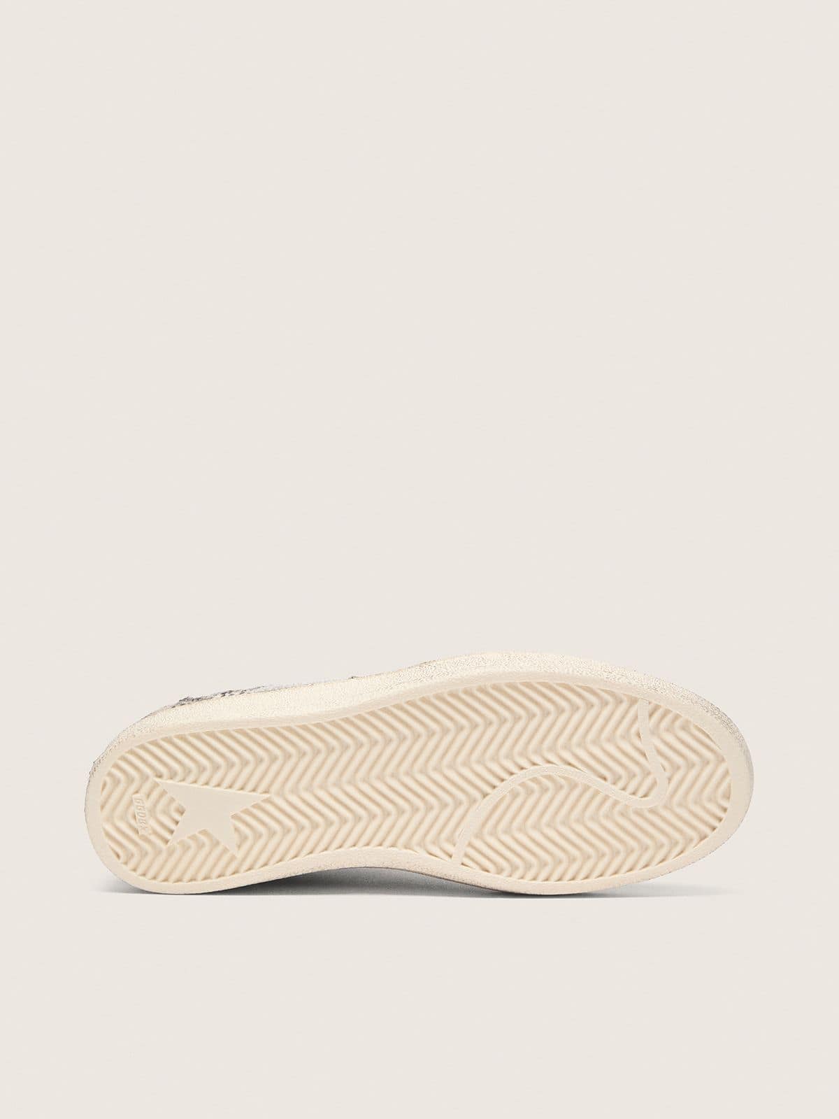 Ball Star LTD femme en cuir façon poulain motif léopard avec étoile en cuir crème