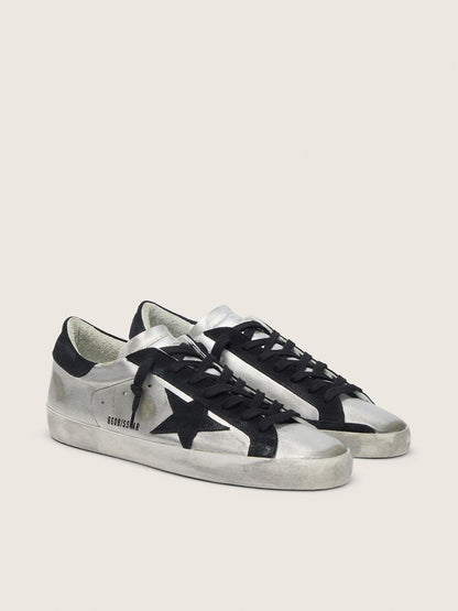 Super-Star homme en cuir argenté