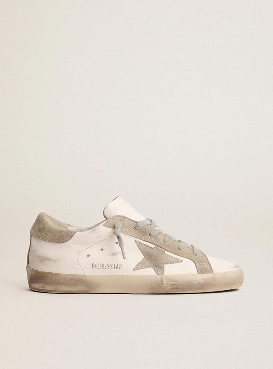 Super-Star pour homme avec étoile et contrefort en daim gris