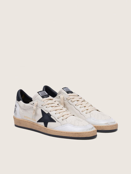 Ball Star homme en nappa blanc avec étoile noire