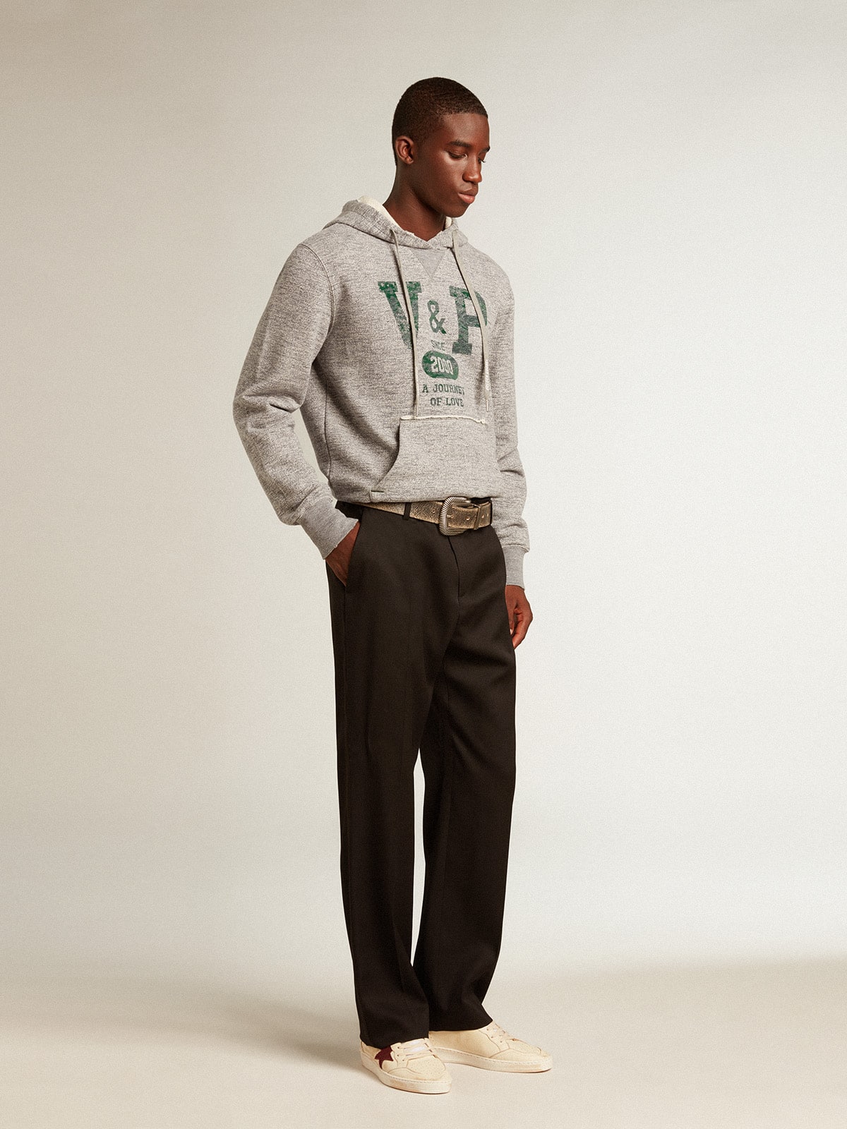Ball Star en cuir nappa beige avec étoile et contrefort en résille bordeaux