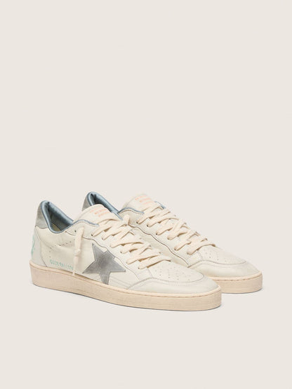 Ball Star en cuir nappa avec étoile et contrefort en daim gris