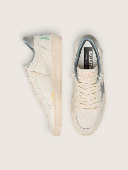 Ball Star en cuir nappa avec étoile et contrefort en daim gris