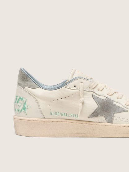 Ball Star en cuir nappa avec étoile et contrefort en daim gris