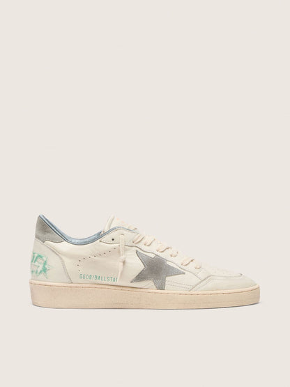 Ball Star en cuir nappa avec étoile et contrefort en daim gris