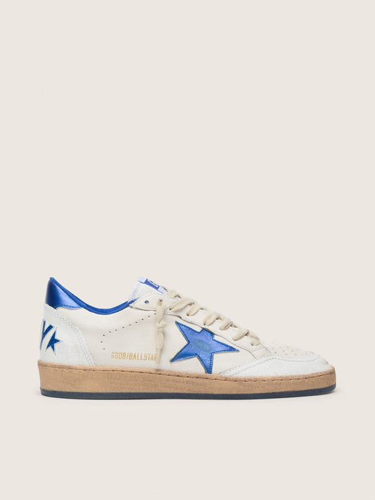 Ball Star Wishes pour homme en cuir nappa blanc avec étoile et contrefort bleuet