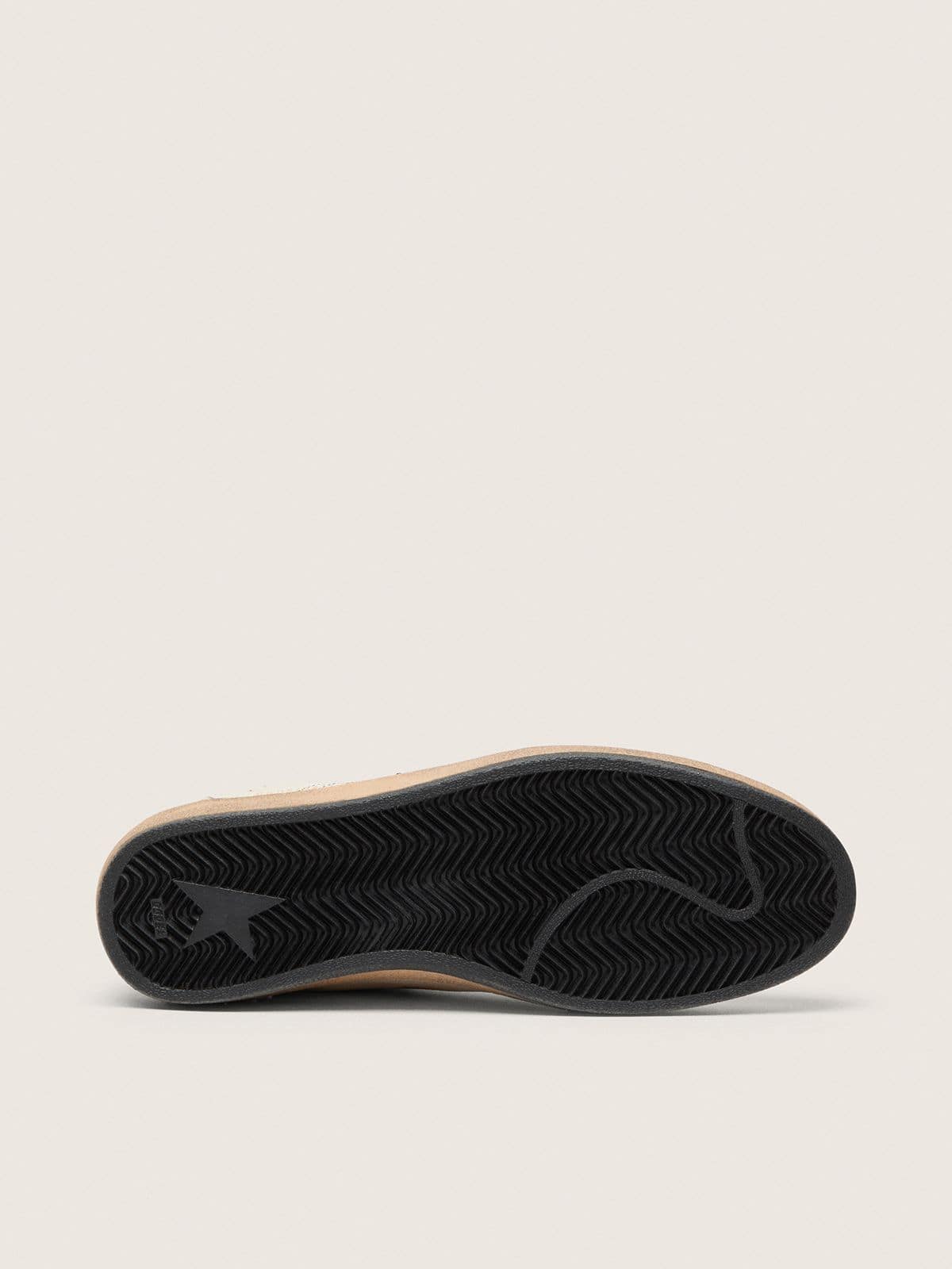 Ball Star pour homme avec étoile en cuir noir et contrefort en cuir vert