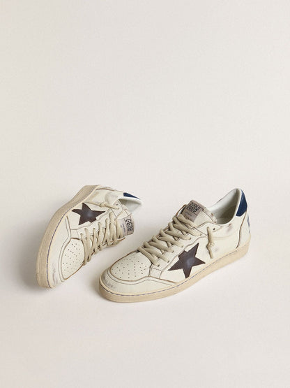 Ball Star avec étoile noire et contrefort en daim bleu