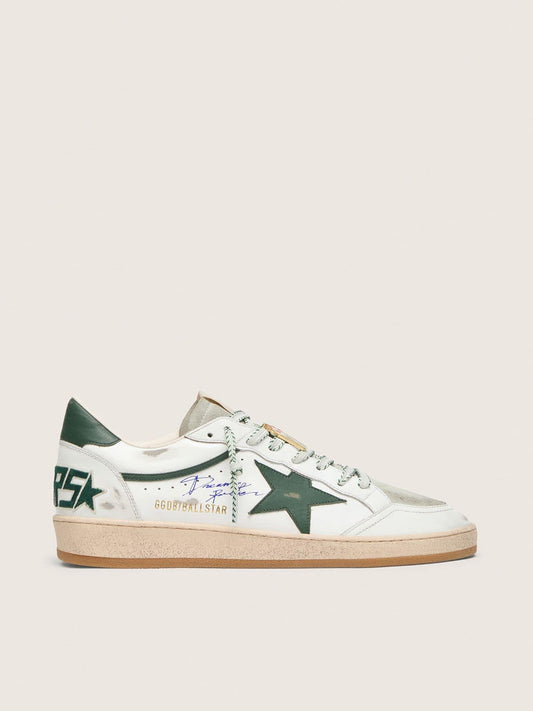 Ball Star LTD homme en cuir blanc avec étoile verte et Skins appliquée