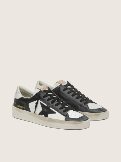 Stardan homme en cuir blanc et noir