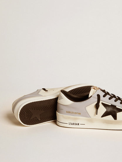 Stardan LTD en cuir nappa et en cuir avec étoile en daim et contrefort en cuir