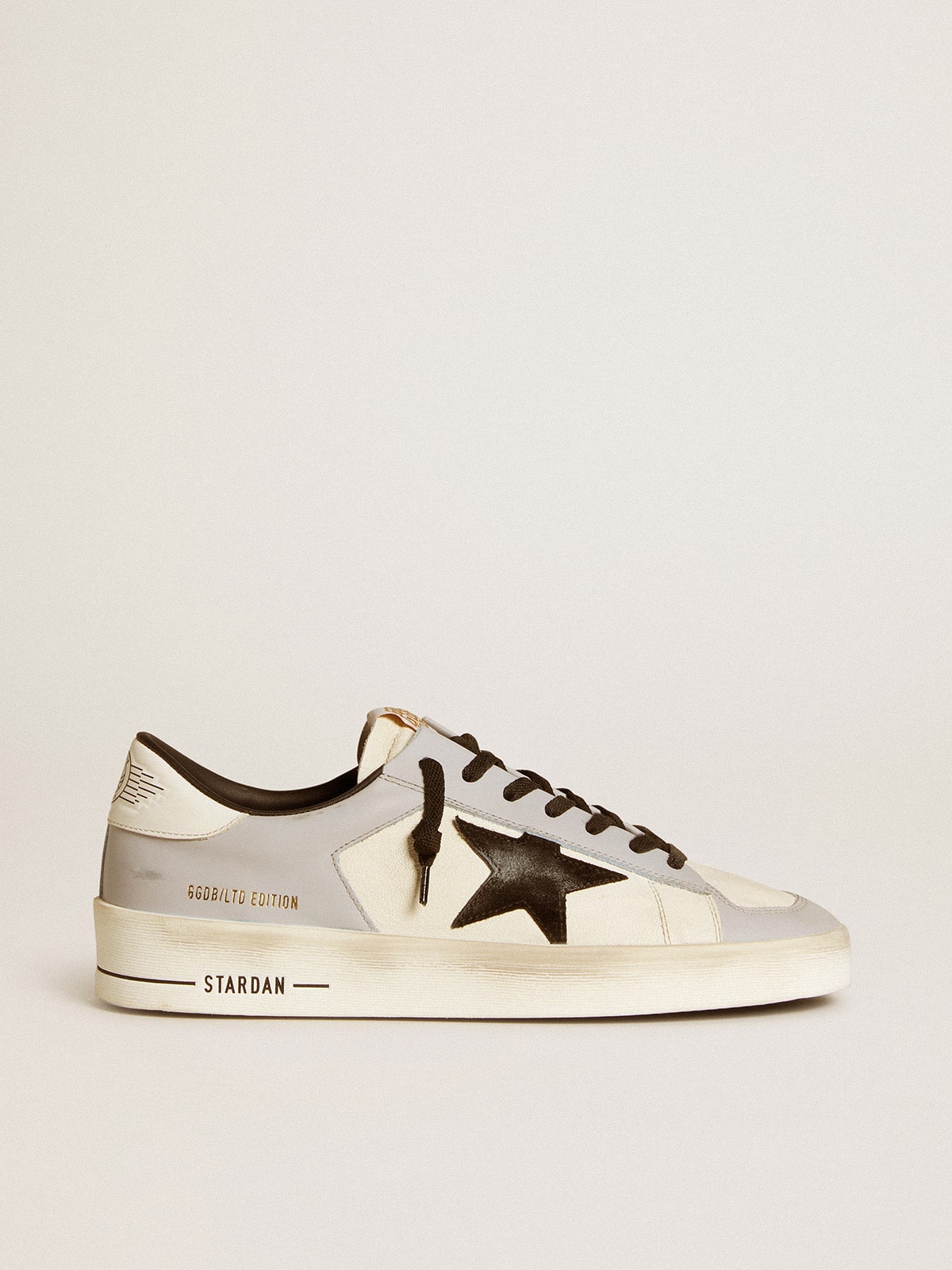 Stardan LTD en cuir nappa et en cuir avec étoile en daim et contrefort en cuir