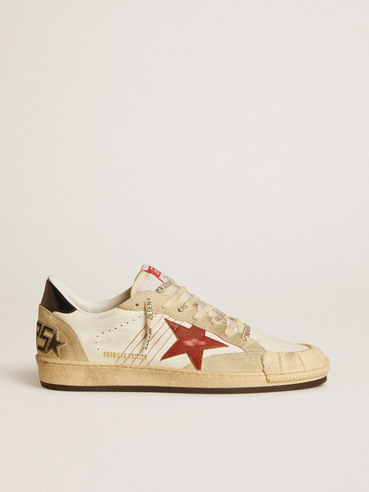 Ball Star LTD pour homme en cuir nappa avec étoile en cuir rouge et contrefort en cuir