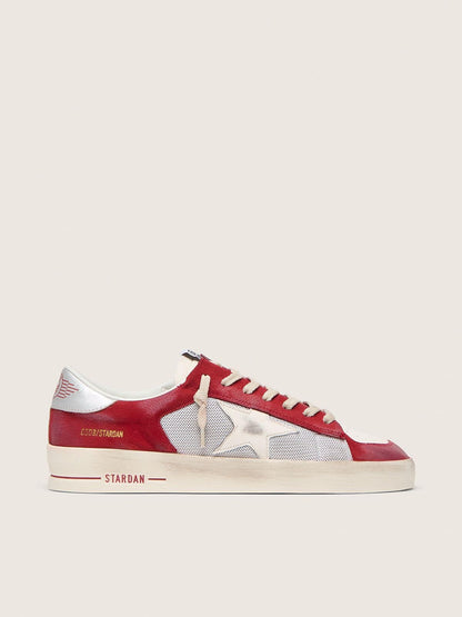 Stardan  pour homme en résille et cuir nubuck avec étoile en cuir nappa et contrefort en cuir