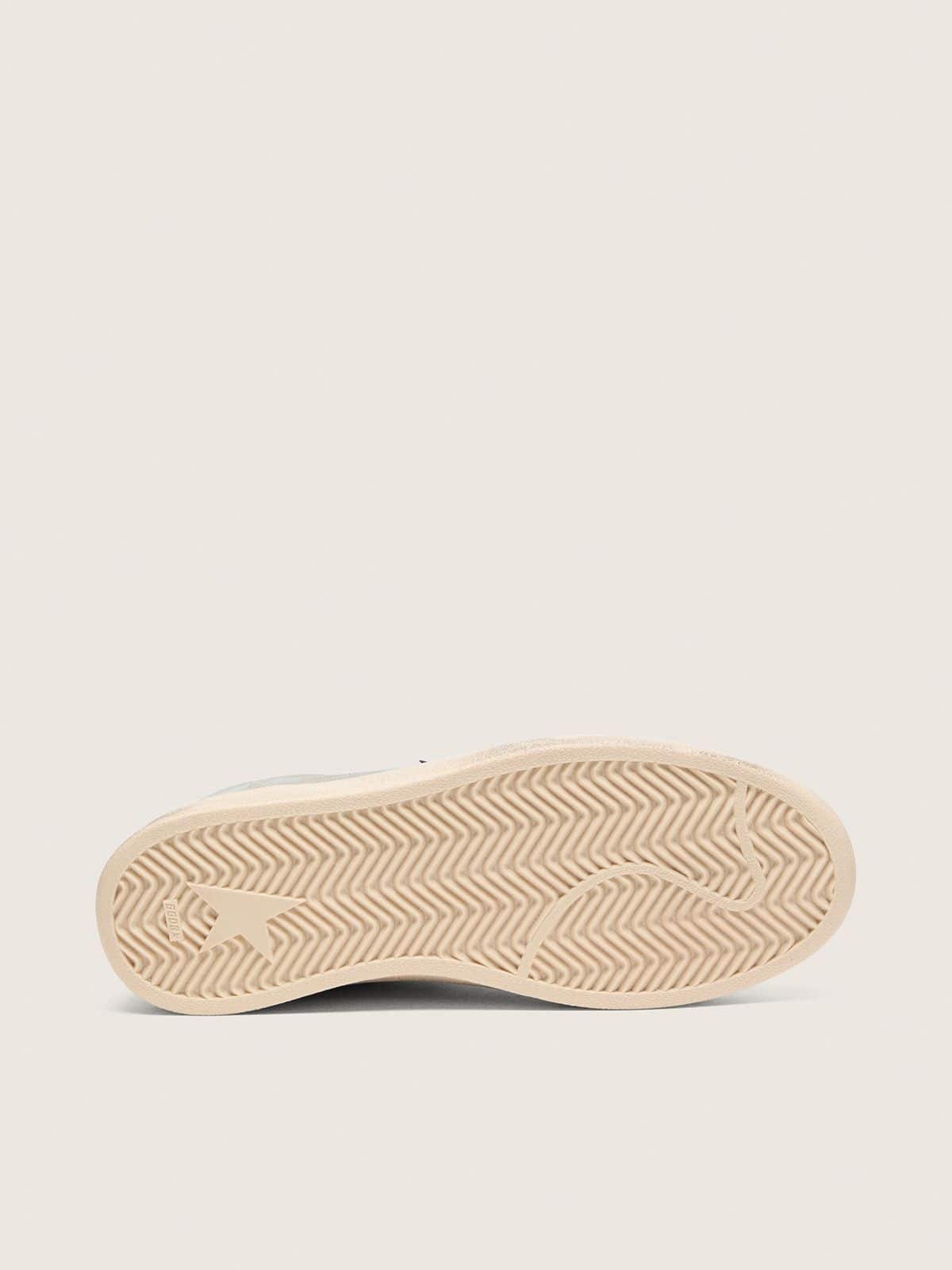 Ball Star pour homme en cuir velours gris avec étoile en cuir noir