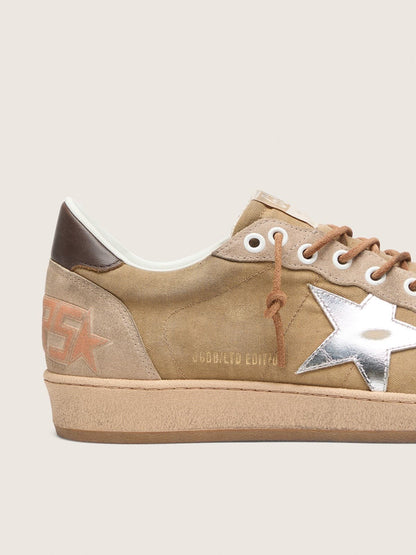 Ball Star LTD homme en cuir velours tabac avec étoile argentée