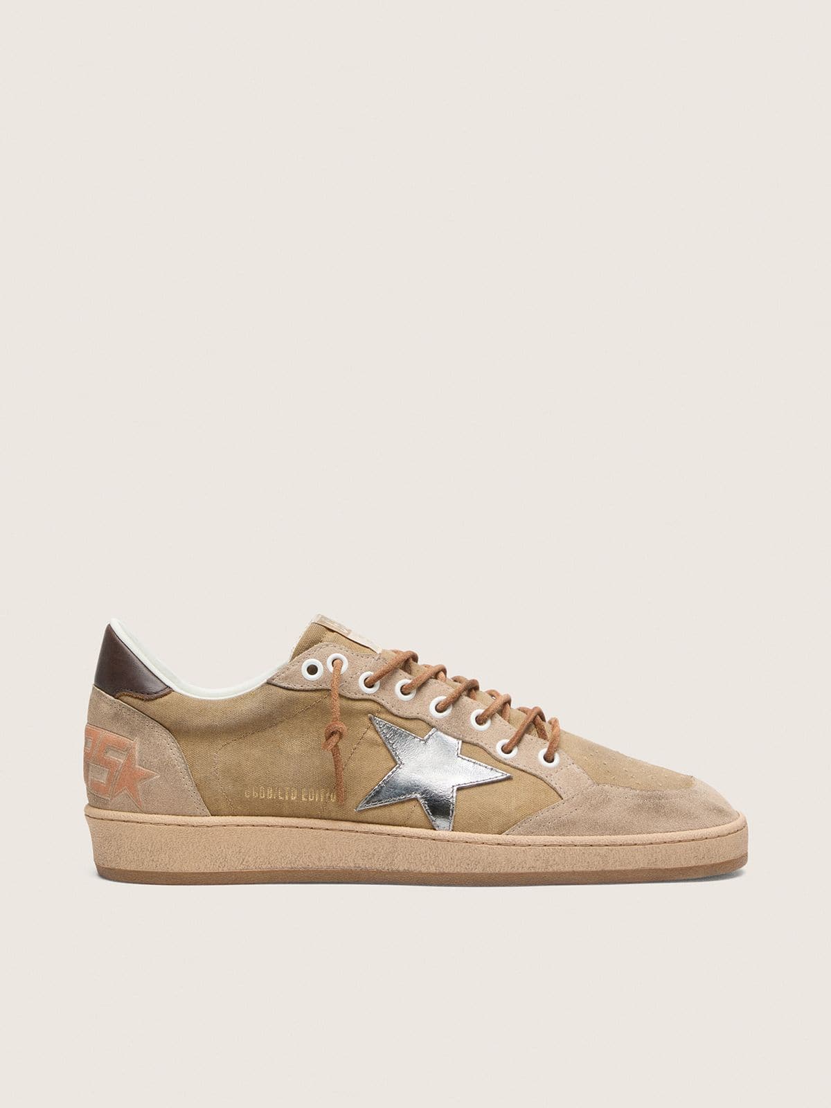 Ball Star LTD homme en cuir velours tabac avec étoile argentée