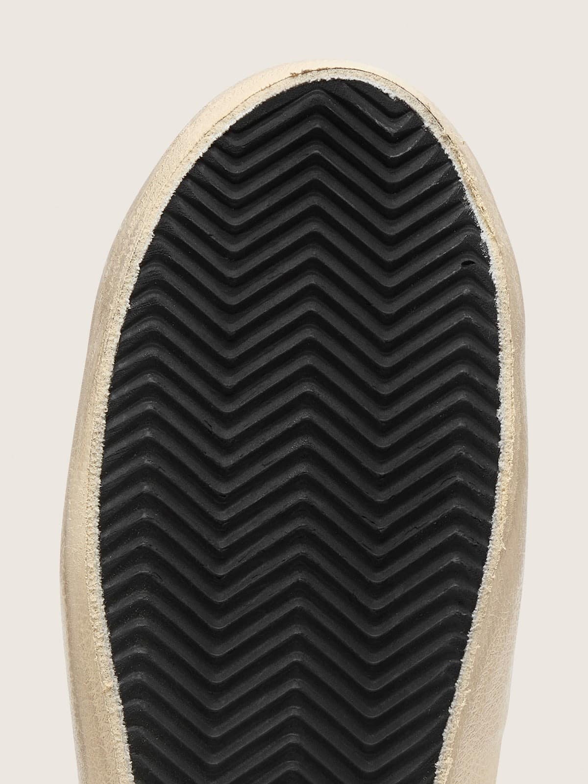 Super-Star LTD homme en cuir velours lavande avec étoile argentée