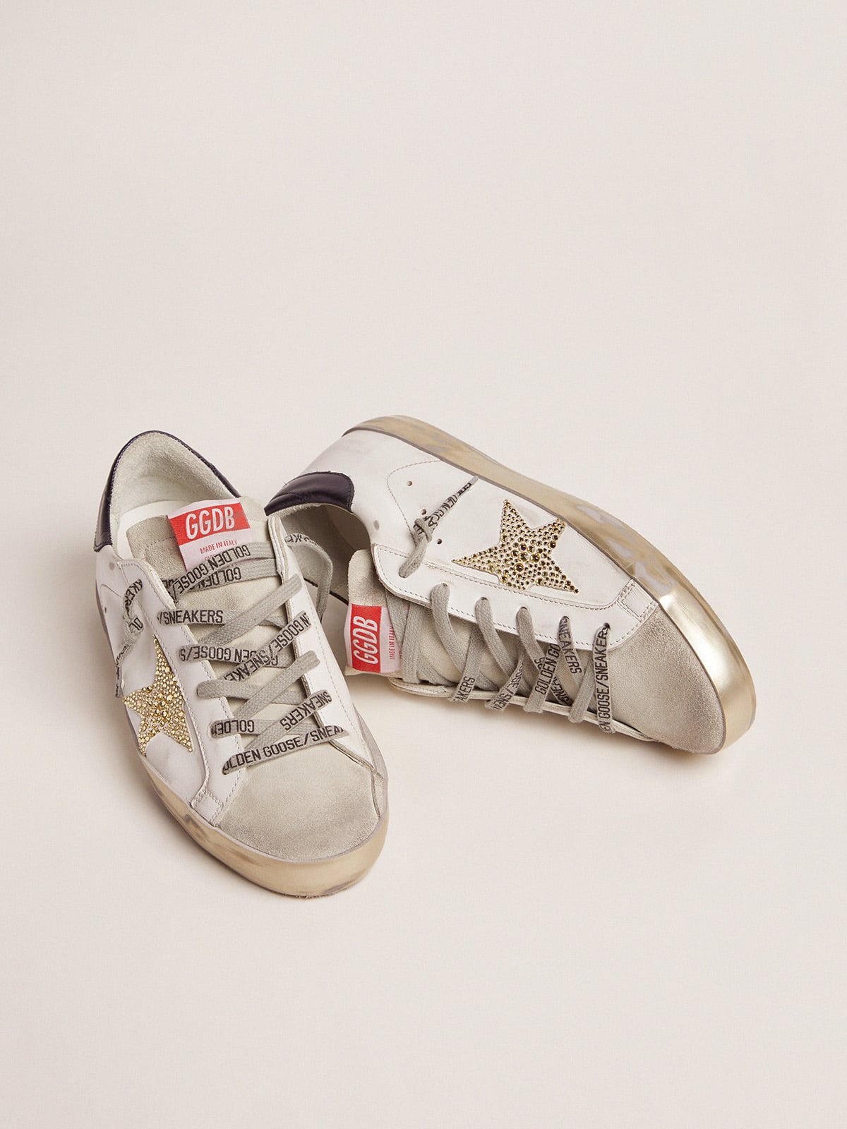 Super-Star pour femme avec contrefort bleu et étoile en cristaux Swarovski