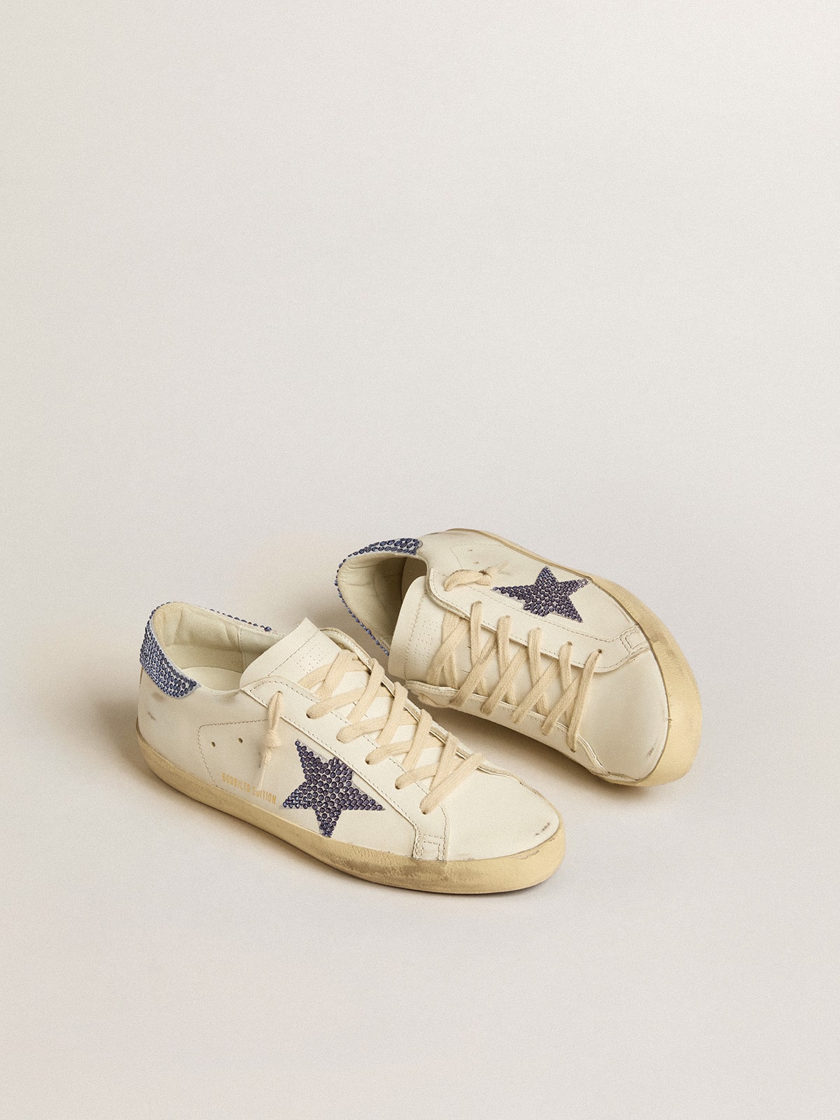 Super-Star LTD pour femme avec étoile en daim et contrefort orné de cristaux Swarovski