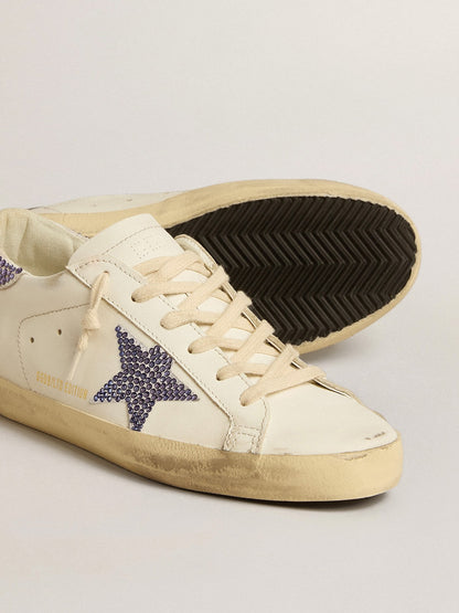 Super-Star LTD pour femme avec étoile en daim et contrefort orné de cristaux Swarovski