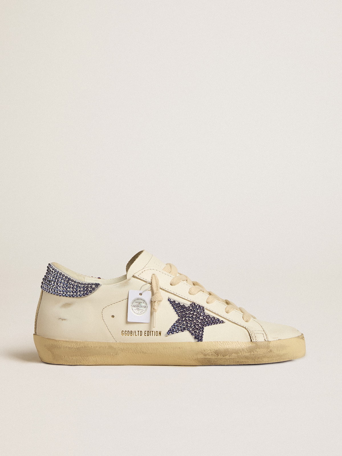Super-Star LTD pour femme avec étoile en daim et contrefort orné de cristaux Swarovski