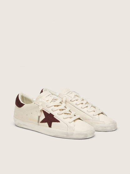 Super-Star pour femme avec étoile en daim et contrefort orné de cristaux Swarovski