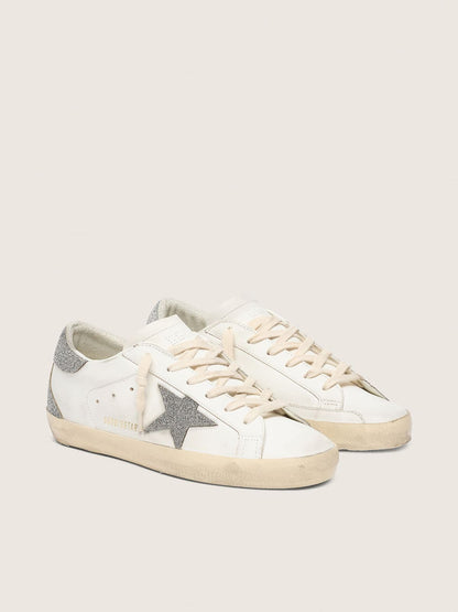 Super-Star pour femme avec étoile et contrefort en cristaux Swarovski argentés