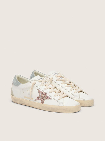 Super-Star LTD pour femme avec étoile à paillettes multicolores et contrefort en daim