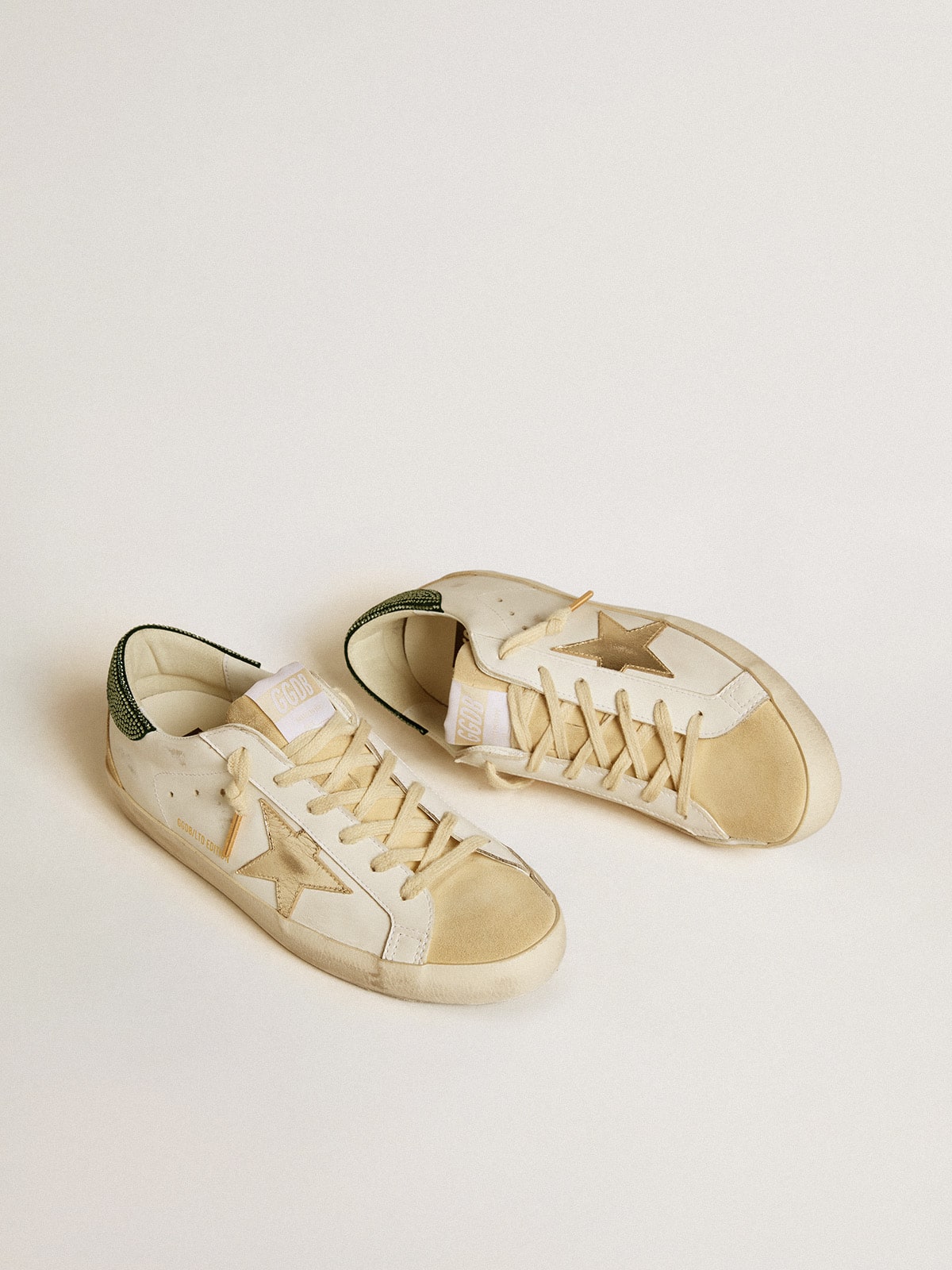 Super-Star LTD pour femme avec étoile en cuir et contrefort en cristaux Swarovski