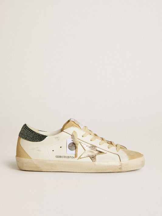 Super-Star LTD pour femme avec étoile en cuir et contrefort en cristaux Swarovski