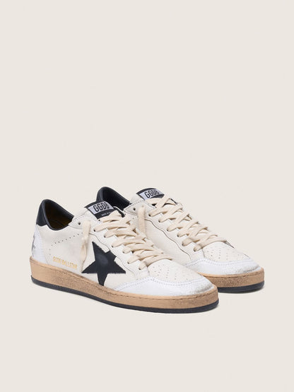 Ball Star femme en nappa avec étoile noir et contrefort noir