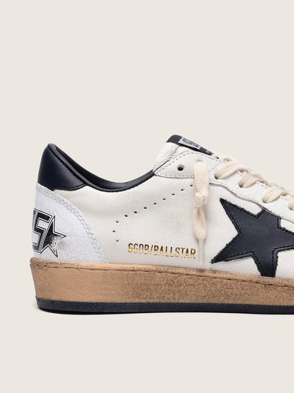Ball Star femme en nappa avec étoile noir et contrefort noir