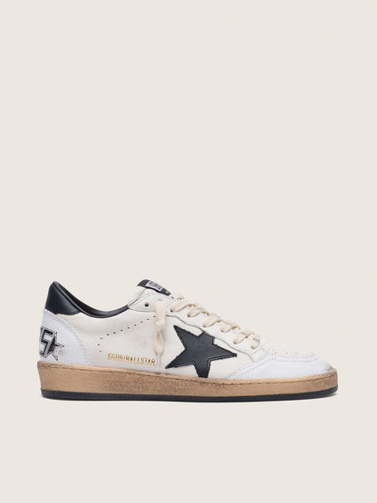 Ball Star femme en nappa avec étoile noir et contrefort noir