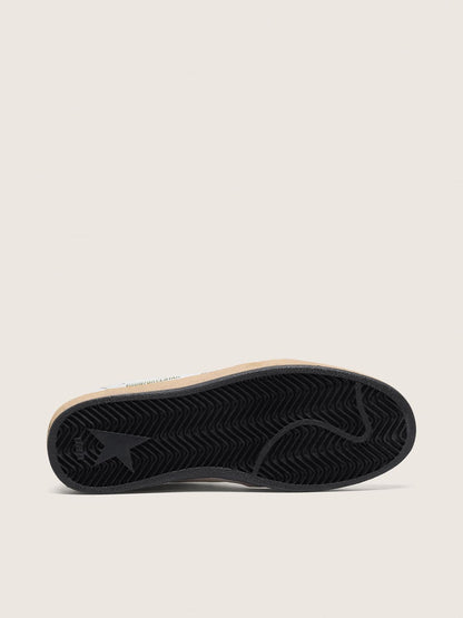Ball Star femme en nappa avec étoile et contrefort pailleté argenté