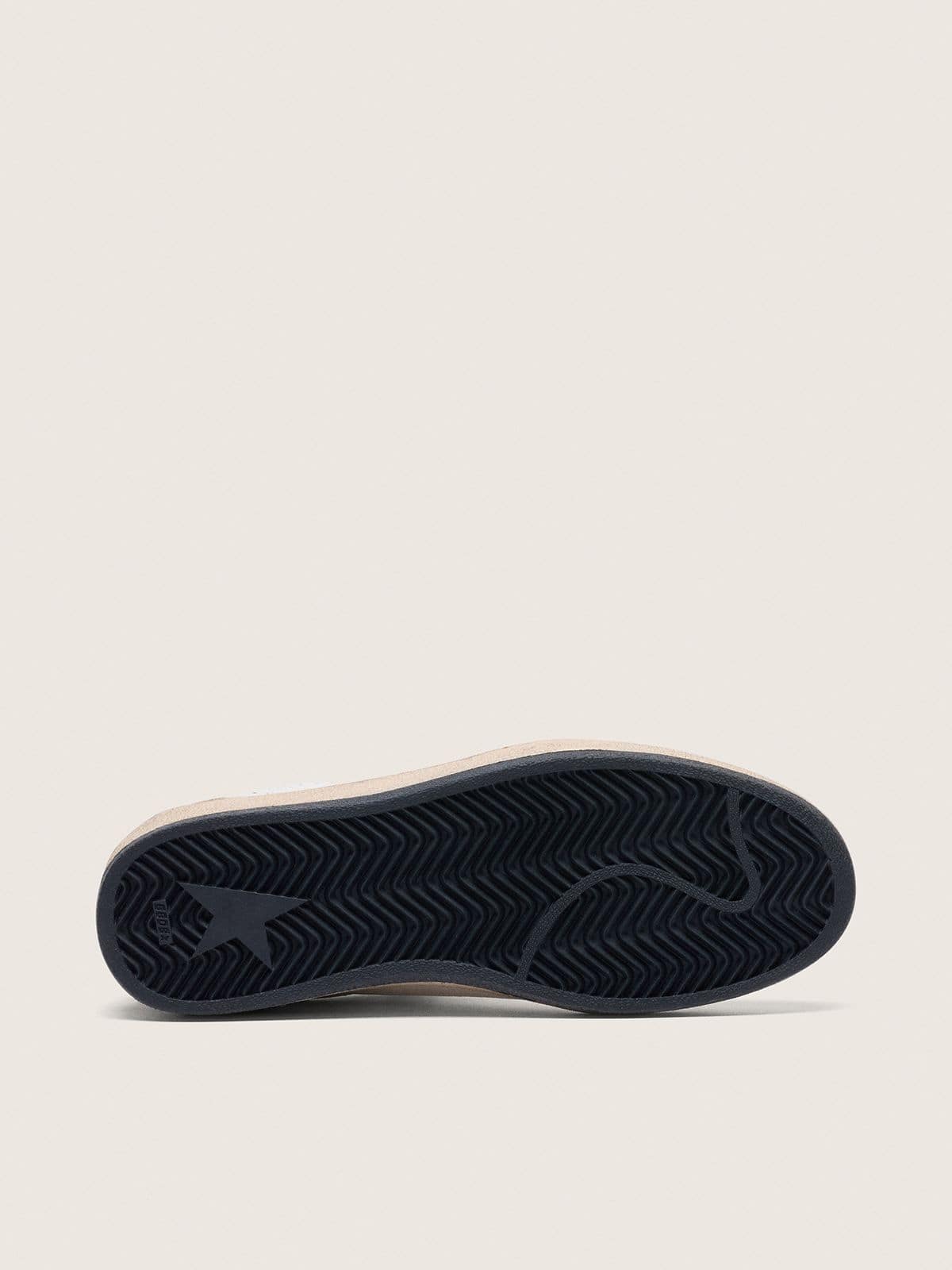 Ball Star  pour femme en cuir nappa et en daim avec étoile à paillettes et contrefort noir