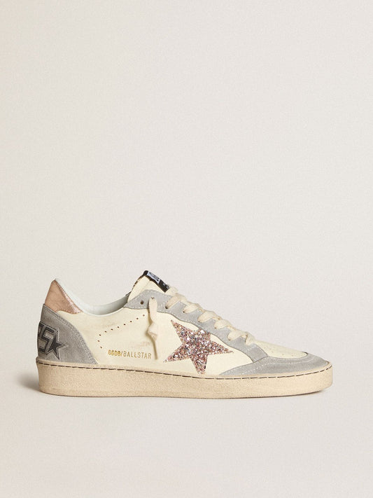 Ball Star en cuir nappa avec étoile à paillettes et contrefort lamé