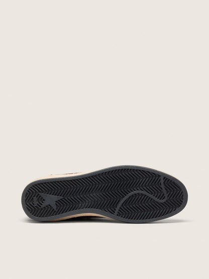 Ball Star pour femme en cuir nubuck couleur chocolat avec étoile et contrefort en cuir
