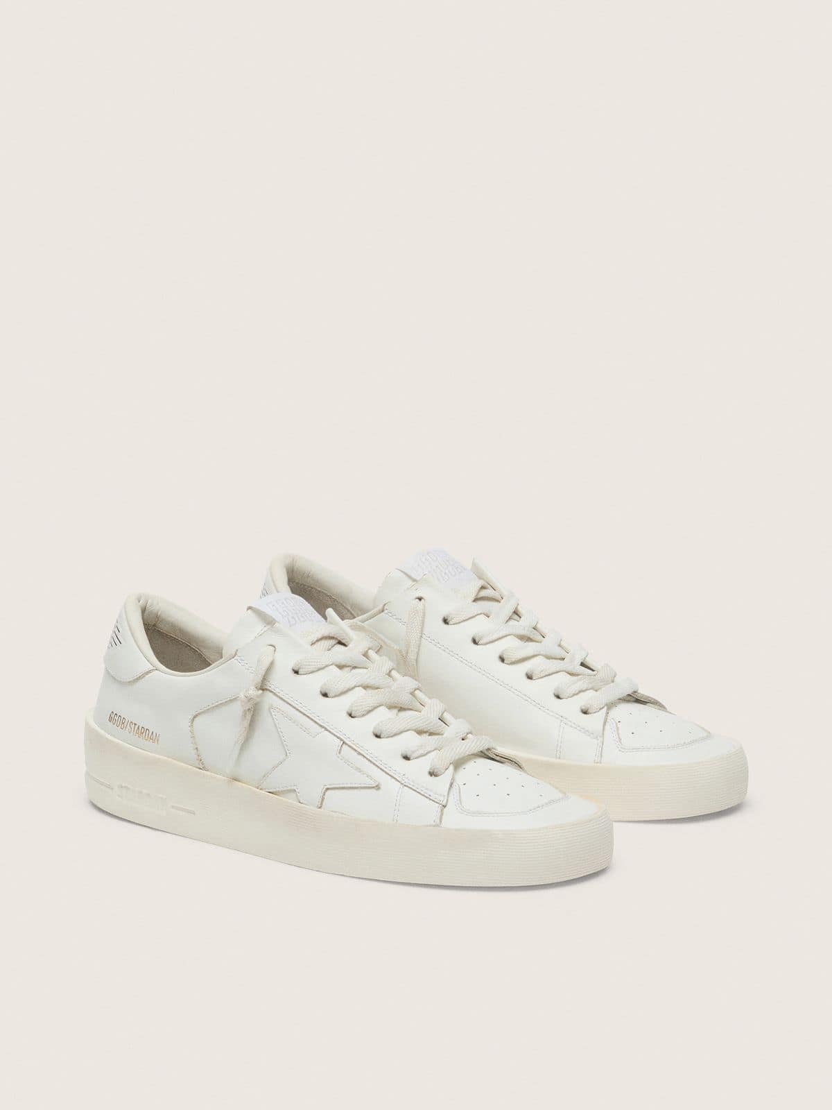 Sneakers Stardan pour femme en cuir total white | Golden Goose