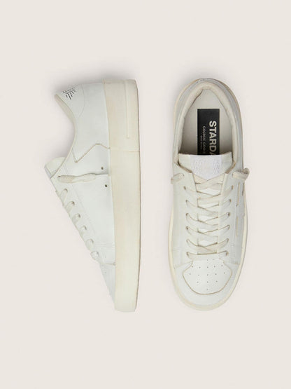 Sneakers Stardan pour femme en cuir total white | Golden Goose