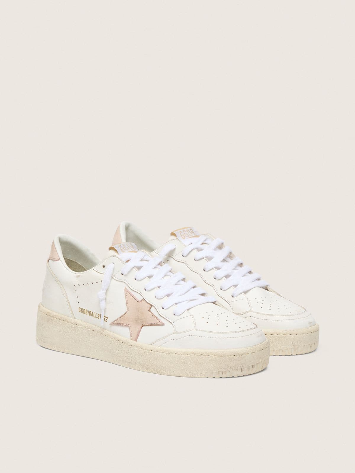 Ball Star pour femme avec étoile et empiècement arrière en nubuck rose