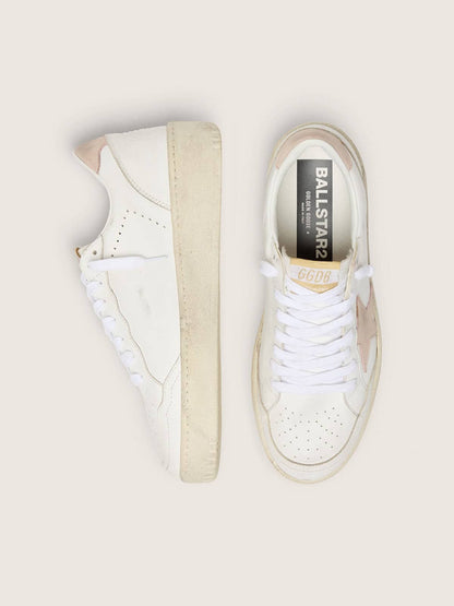 Ball Star pour femme avec étoile et empiècement arrière en nubuck rose