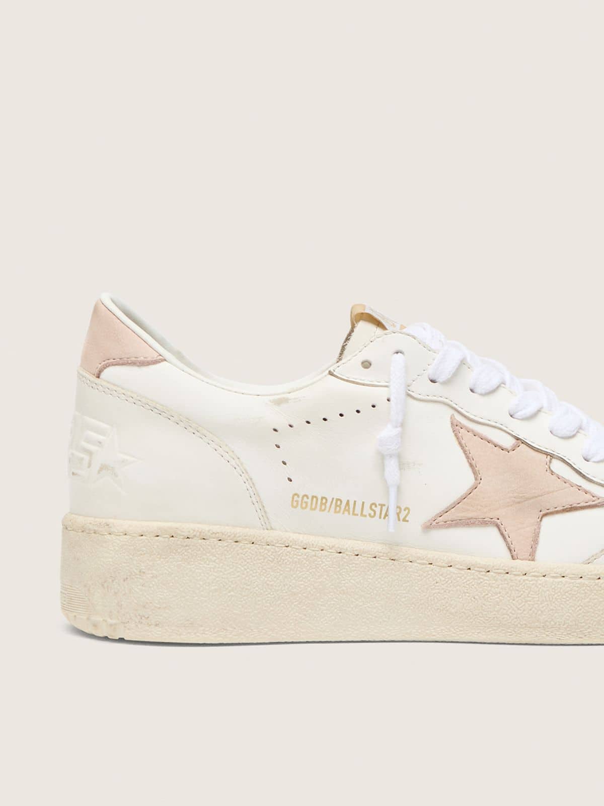 Ball Star pour femme avec étoile et empiècement arrière en nubuck rose