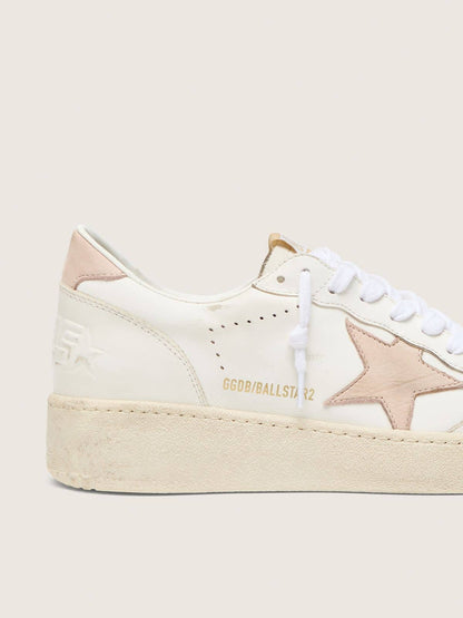 Ball Star pour femme avec étoile et empiècement arrière en nubuck rose