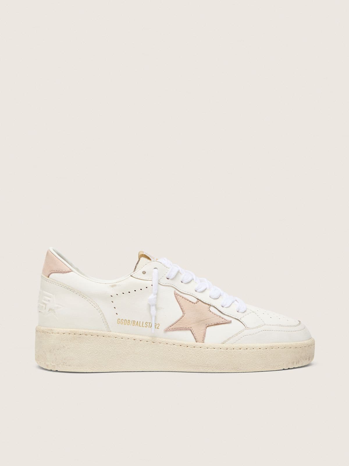 Ball Star pour femme avec étoile et empiècement arrière en nubuck rose